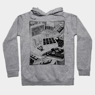 Synthesizer Art for Electronic Musician Hoodie